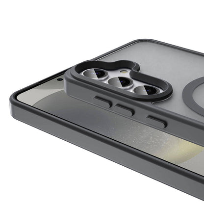 Galaxy S24 Plus Kılıf Magsafe Şarj Özellikli Mat Arka Yüzey Zore Sio Kapak Siyah