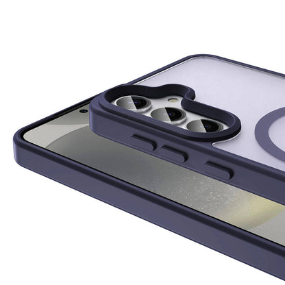 Galaxy S24 Plus Kılıf Magsafe Şarj Özellikli Mat Arka Yüzey Zore Sio Kapak Siyah