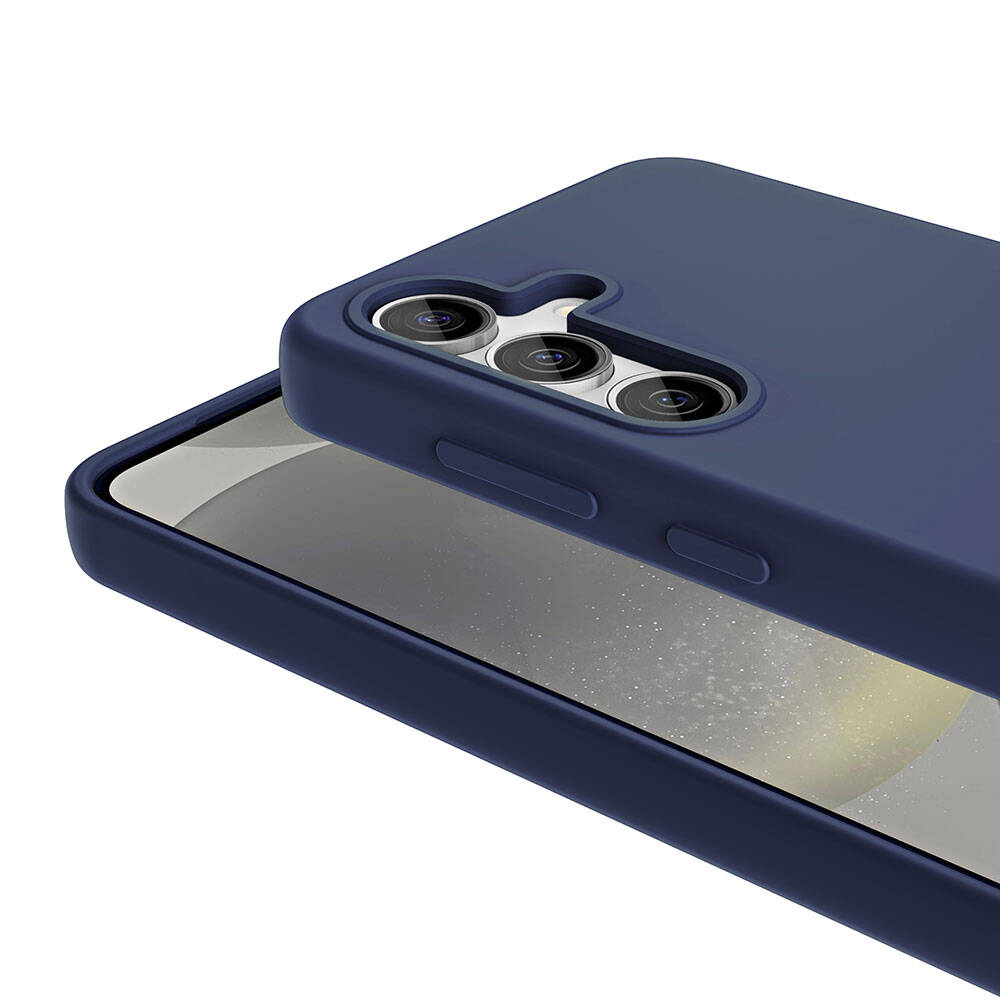 Galaxy S24 Plus Kılıf Magsafe Şarj Özellikli Sıvı Teknolojili Silinebilir Sert Zore Kivi Kapak Koyu Gri
