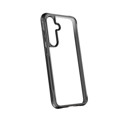 Galaxy S24 Plus Kılıf Şeffaf Sert PC Arka Yüzey Tasarımlı Zore Edo Kapak Gri