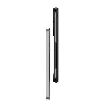 Galaxy S24 Plus Kılıf Şeffaf Sert PC Arka Yüzey Tasarımlı Zore Edo Kapak Gri
