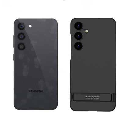 Galaxy S24 Plus Kılıf Zore Kamera Korumalı Dikey Standlı Ays Kapak Mürdüm