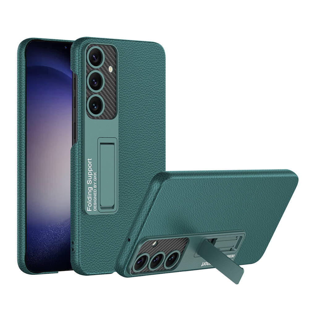 Galaxy S24 Plus Kılıf Zore Kıpta Standlı Kapak Yeşil