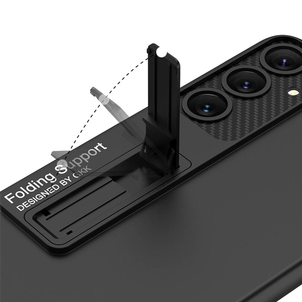 Galaxy S24 Plus Kılıf Zore Standlı Ays Kapak Mürdüm