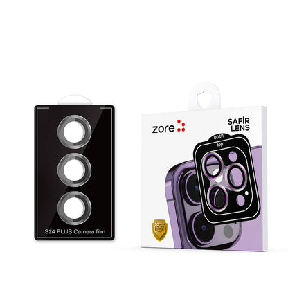 Galaxy S24 Plus Zore Kamera Lens Koruyucu Cam Filmi Gümüş