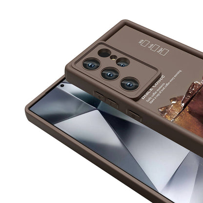 Galaxy S24 Ultra Kılıf Kamera Korumalı Baskılı Arka Yüzey Zore Klas Kapak Beyaz