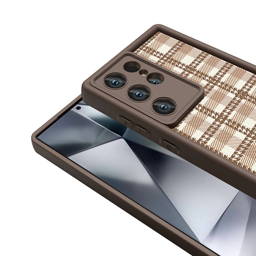 Galaxy S24 Ultra Kılıf Kamera Korumalı Baskılı Arka Yüzey Zore Klas Kapak Siyah