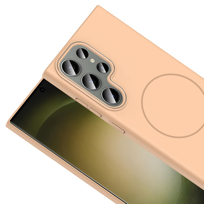 Galaxy S24 Ultra Kılıf Magsafe Şarj Özellikli Zore Ruby Sert Kapak Siyah