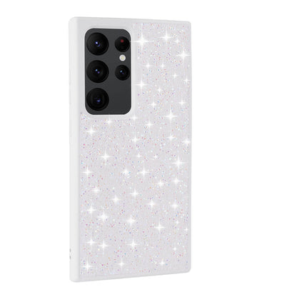 Galaxy S24 Ultra Kılıf Parlak Taşlı Tasarım Zore Pırlanta Kapak Beyaz