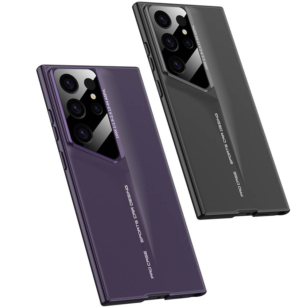 Galaxy S24 Ultra Kılıf Ultra İnce Kamera Korumalı Sert Rubber Zore Procase Kapak Mor