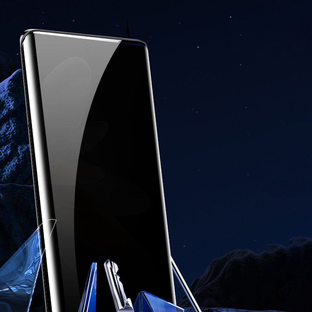 Galaxy S24 Ultra Zore Kolay Uygulama Aparatlı Privacy Easy Body Hayalet Ekran Koruyucu Siyah