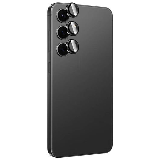 Galaxy S24 Zore Titanium Premium Temperli Kamera Lens Koruyucu Siyah