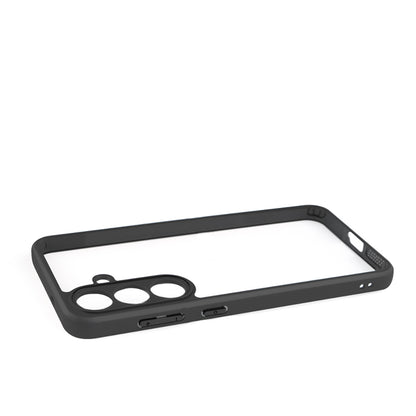 Galaxy S25 FE Kılıf Kamera Korumalı Şeffaf Arka Yüzey Zore New Roll Kapak Siyah