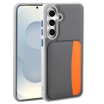 Galaxy S25 FE Kılıf Kartlıklı Zore X-Kart Silikon Kapak Turuncu