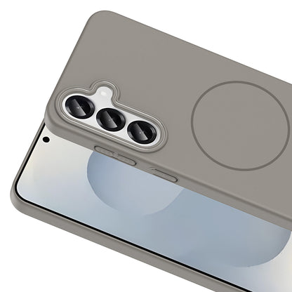 Galaxy S25 Kılıf Magsafe Şarj Özellikli Zore Ruby Sert Kapak Siyah