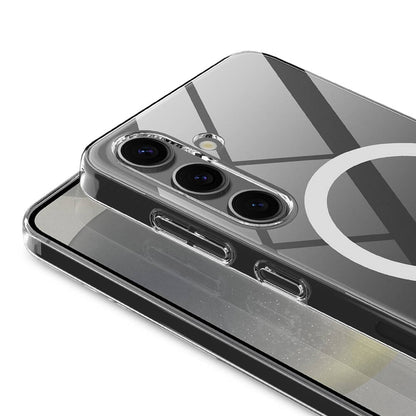 Galaxy S25 Plus Kılıf Kamera Korumalı Magsafe Sert PC Zore Porto Kapak Şeffaf