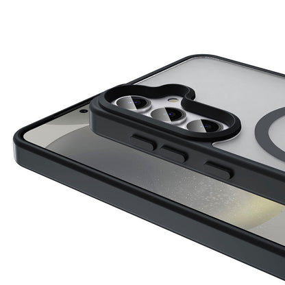 Galaxy S25 Plus Kılıf Magsafe Şarj Özellikli Mat Arka Yüzey Zore Sio Kapak Gri