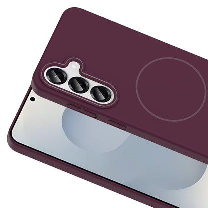 Galaxy S25 Plus Kılıf Magsafe Şarj Özellikli Zore Ruby Sert Kapak Siyah