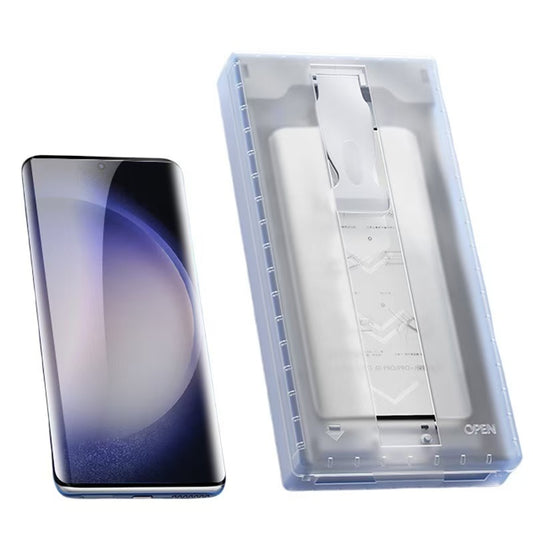 Galaxy S25 Ultra Zore Kolay Uygulama Aparatlı Easy Body Ekran Koruyucu Şeffaf