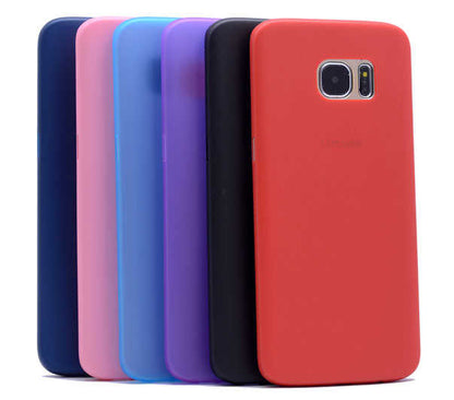 Galaxy S7 Edge Kılıf Zore 1.Kalite PP Silikon Kırmızı