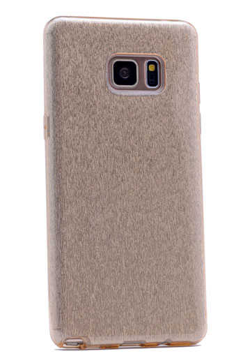 Galaxy S7 Edge Kılıf Zore Shining Silikon Gold