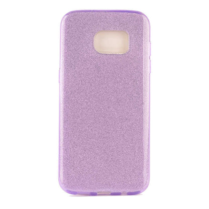 Galaxy S7 Edge Kılıf Zore Shining Silikon Mor