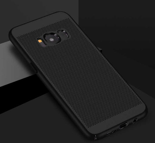 Galaxy S8 Kılıf Zore Delikli Rubber Kapak Siyah
