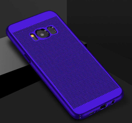 Galaxy S8 Kılıf Zore Delikli Rubber Kapak Mavi