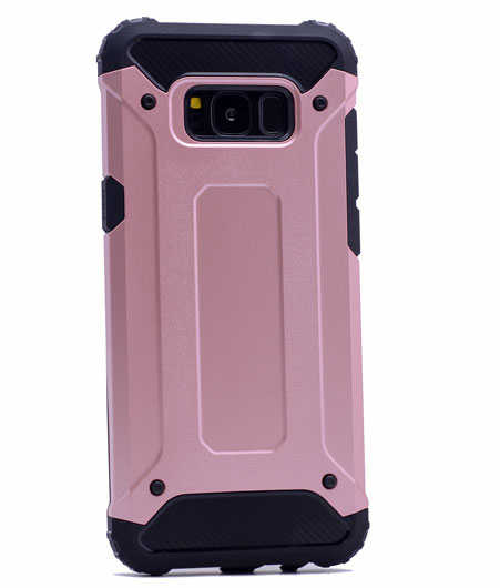 Galaxy S8 Kılıf Zore Crash Silikon Kapak Rose Gold