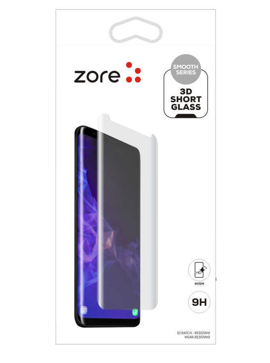 Galaxy S8 Plus Zore 3D Short Glass Ekran Koruyucu Siyah