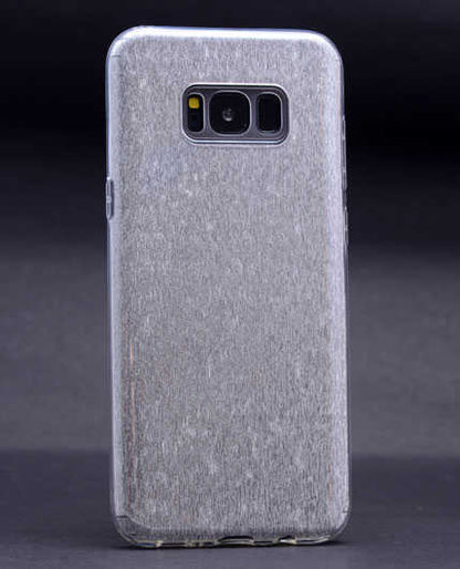 Galaxy S8 Plus Kılıf Zore Shining Silikon Gümüş