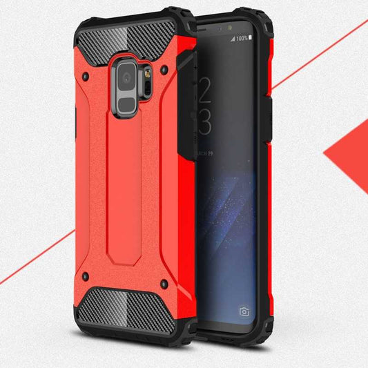 Galaxy S9 Kılıf Zore Crash Silikon Kapak Kırmızı