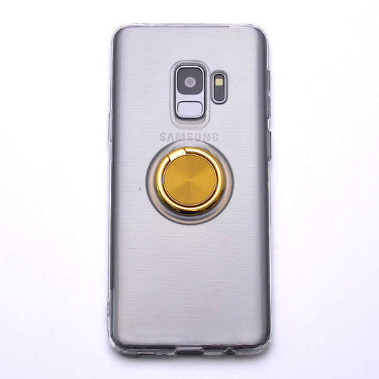Galaxy S9 Kılıf Zore Les Silikon Gold