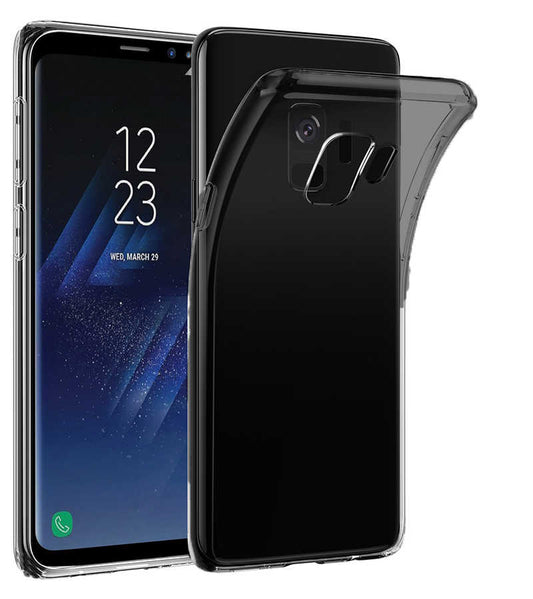 Galaxy S9 Plus Kılıf Zore İmax Silikon Kamera Korumalı Füme