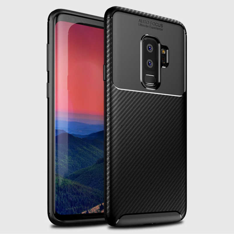 Galaxy S9 Plus Kılıf Zore Negro Silikon Kapak Kahverengi