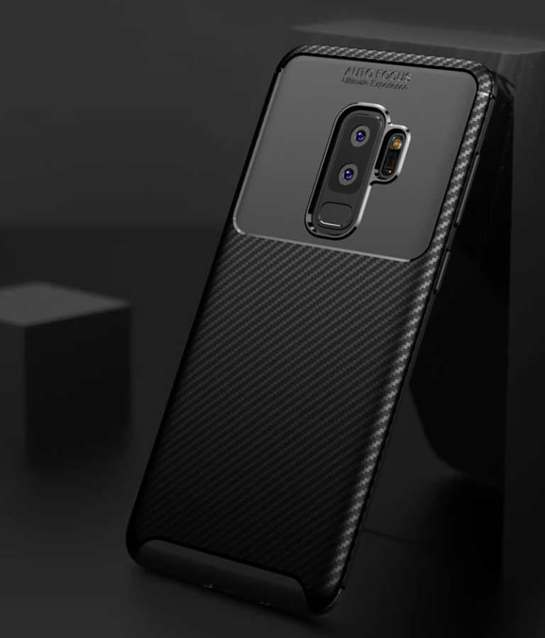 Galaxy S9 Plus Kılıf Zore Negro Silikon Kapak Kahverengi