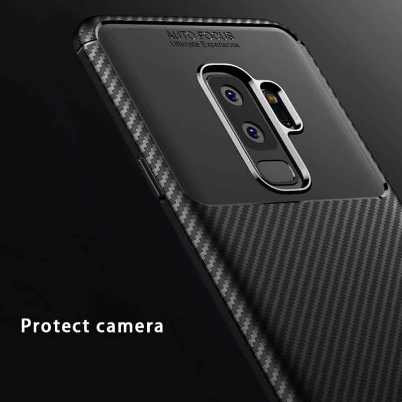 Galaxy S9 Plus Kılıf Zore Negro Silikon Kapak Kahverengi