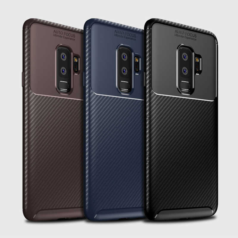 Galaxy S9 Plus Kılıf Zore Negro Silikon Kapak Kahverengi