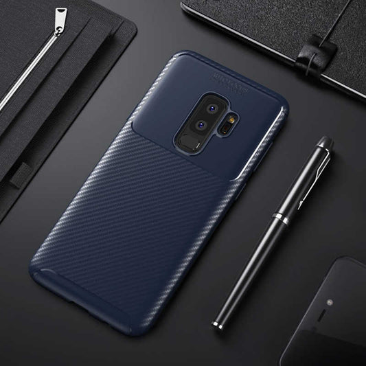 Galaxy S9 Plus Kılıf Zore Negro Silikon Kapak Lacivert