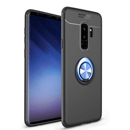 Galaxy S9 Plus Kılıf Zore Ravel Silikon Kapak Siyah-Mavi