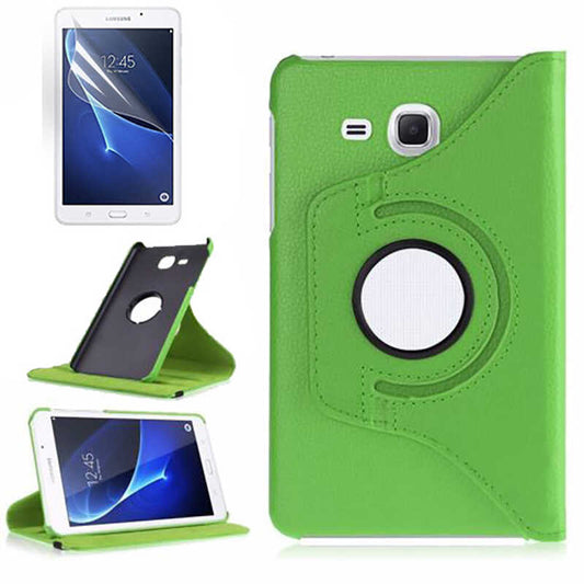 Galaxy Tab 4 T280 Zore Dönebilen Standlı Kılıf Yeşil