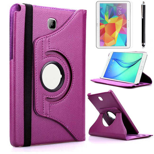 Galaxy Tab A T350 8.0 Zore Dönebilen Standlı Kılıf Mor