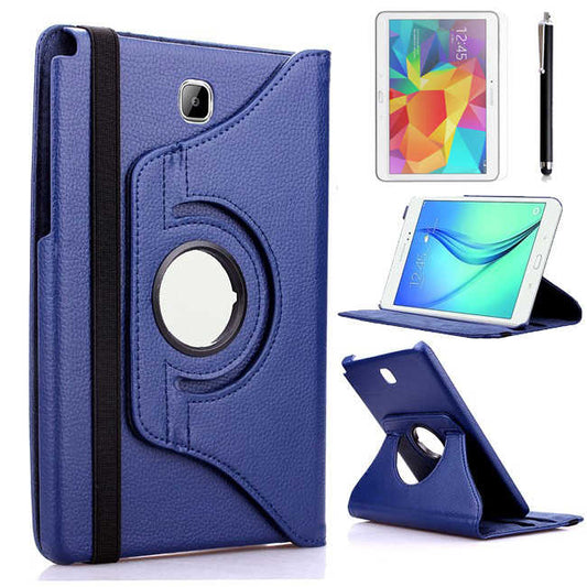 Galaxy Tab A T350 8.0 Zore Dönebilen Standlı Kılıf Lacivert