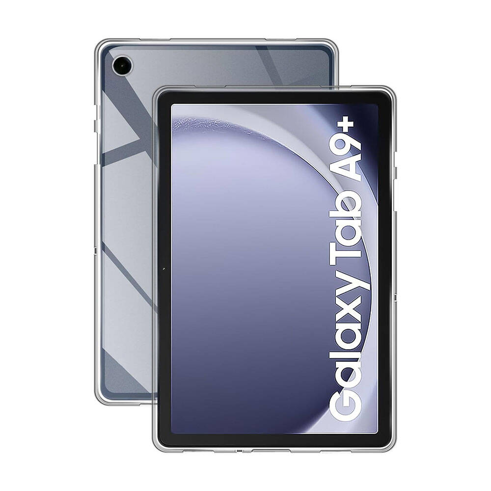 Galaxy Tab A9 Plus Kılıf Zore Tablet Süper Silikon Kapak Renksiz
