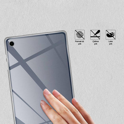 Galaxy Tab A9 Plus Kılıf Zore Tablet Süper Silikon Kapak Renksiz