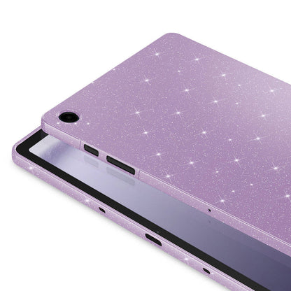 Galaxy Tab A9 Plus Simli Parlak Görünümlü Zore Tablet Koton Kılıf Pembe Koyu