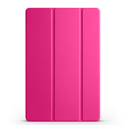 Galaxy Tab A9 Plus Zore Smart Cover Standlı 1-1 Kılıf Pembe Koyu