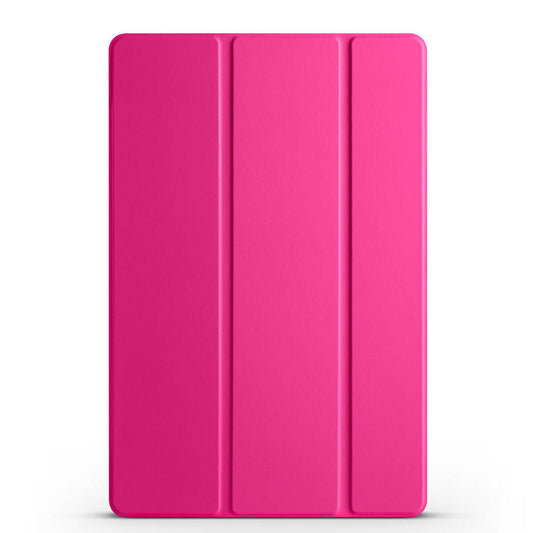 Galaxy Tab A9 Plus Zore Smart Cover Standlı 1-1 Kılıf Pembe Koyu