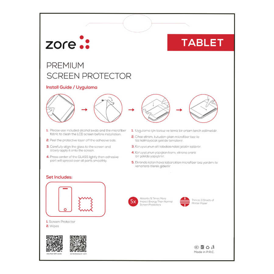 Galaxy Tab A9 Plus Zore Tablet Blue Nano Ekran Koruyucu Renksiz
