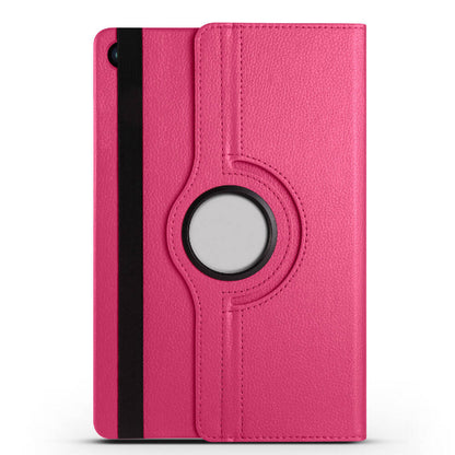 Galaxy Tab A9 Zore Dönebilen Standlı Kılıf Pembe Koyu